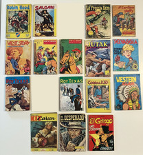 LOTTO 16 ALBI FUMETTI WEST AVVENTURA VINTAGE ROY TEXAS KIT CARSON EL GRINGO