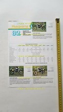 Husqvarna modelli Cross Enduro 1982 depliant moto FRANCESE originale brochure