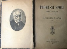 ALESSANDRO MANZONI I PROMESSI SPOSI CON LA VITA DELL'AUTORE, SALANI, 1882