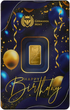 Lingotto d'oro Buon Compleanno
