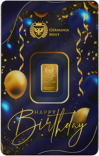 Lingotto oro buon compleanno - lingotto,