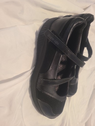 Skechers shape ups nero - shape-ups, pelle