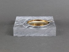 Square clear lucite ashtray
