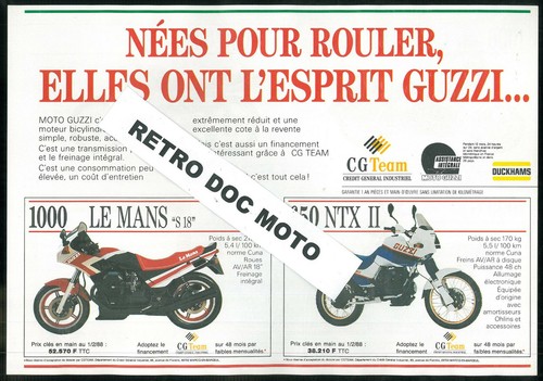 Prospectus moto guzzi 1000 - moto,