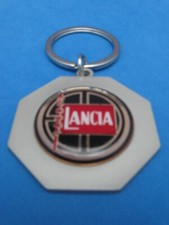 LANCIA LOGO OCTAGON KEYRING