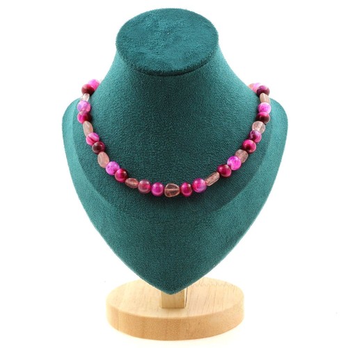Collana perle quarzo - collana, di