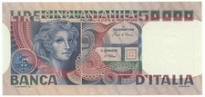 50000 LIRE BANCA D'ITALIA VOLTO DI DONNA 02/11/1982 SUP+