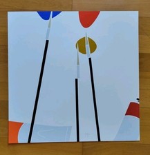 EMILIO TADINI "COMPOSIZIONE " SERIGRAFIA ORIGINALE DEL 1975 CM 50X50 FIRMATA 