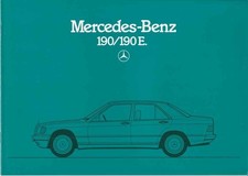 Catalogue / Brochure Mercedes 190 190E W201 12/1983 Allemagne Deutschland