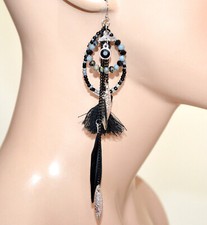 Orecchini donna etnici neri