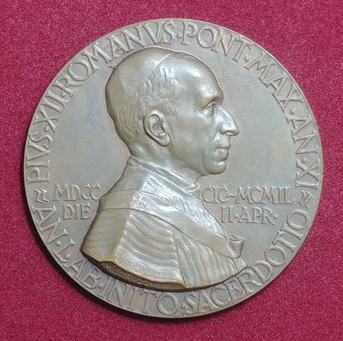 Medaglia straordinaria pio xii - medaglia,