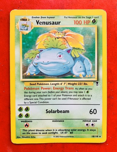 Lotto carte pokemon venusaur - carte,