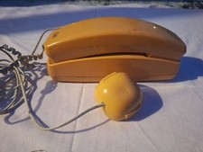 Telefono vintage giallo - telefono,