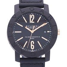 AUTENTICO BVLGARI BB40CL Bulgari Bulgari orologio da polso oro carbonio nero