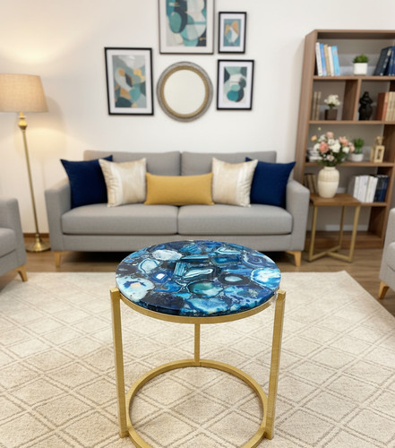 Tavolo agata blu - in,