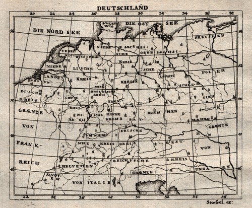 Germania originale incisione - germania,