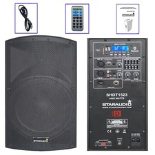 Altoparlante Bluetooth 15" PA 2000W Altoparlante Audio Alimentato Karaoke KTV Party Speaker