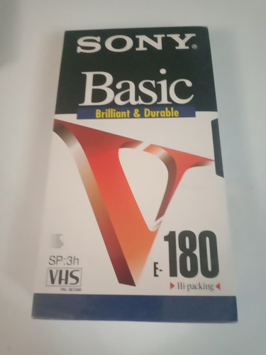 Videocassetta sony 180ba vhs - videocassetta,