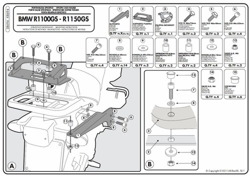Sr694 givi attacco bauletto - givi,