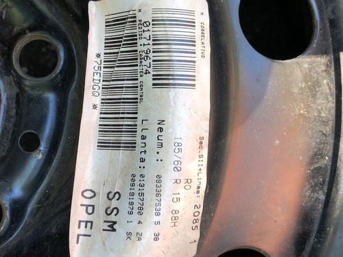 Ruota scorta opel meriva - ruota,