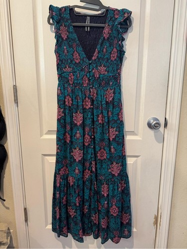 Maxi abito anthropologie teal - abito,