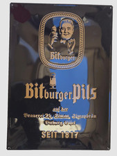 ❤️TARGA INSEGNA PUBBLICITARIA METALLO BITburger pils Beer BIRRA BAR PUB PIZZERIA