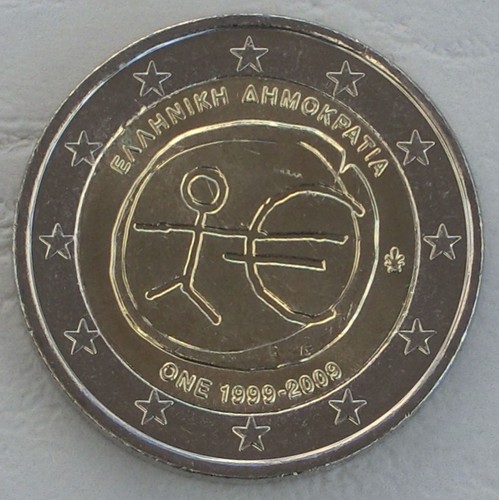 Moneta commemorativa euro - moneta,