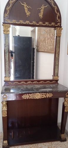 Consolle antica con ripiano - consolle,