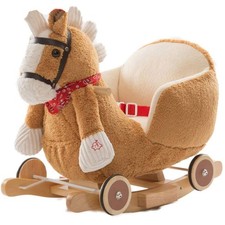 Cavallo a dondolo in legno con
