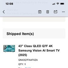 Samsung 43 inch Class QLED Q7F