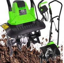 Elettrico Barra Timone Zappa Giardino Bodenhacke Coltivatore Motozappe 32CM