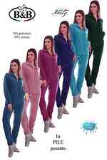 CREAZIONI B&B 15130 Tuta donna in caldo pile misto viscosa made in Italy