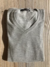 maglione uomo cashmere Cachemire Avignon Grigio Chiaro V Neck