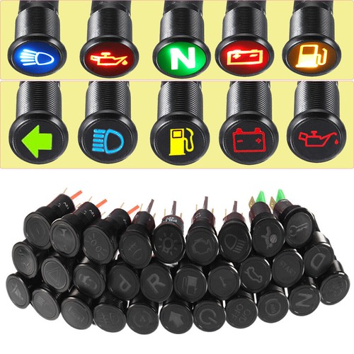 12v 16mm metallo simbolo - 12v,