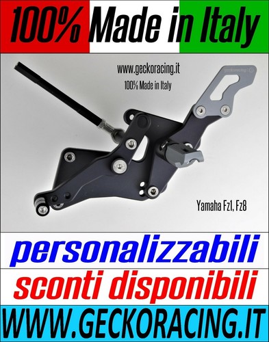 Pedane arretrate regolabili - arretrate,