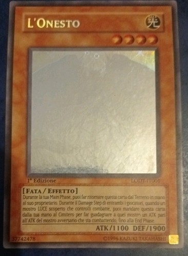 Yugioh onesto rara - yugioh:, l'onesto