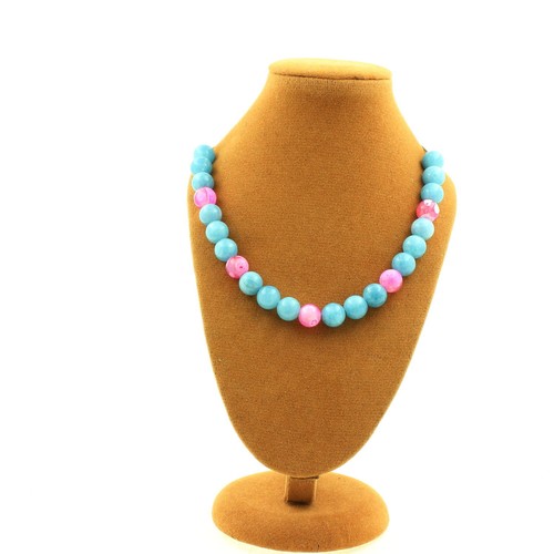 Collana perle calcedonio - di,