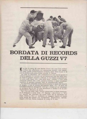 Advertising test moto guzzi - advertising, v7
