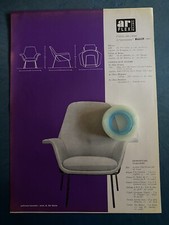 Rara Pubblicita’ Poltrona Lucania dell’Arch.G. DE CARLO per ARFLEX del 1958