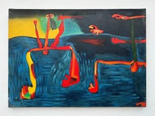 QUADRO OLIO SU TELA JOAN MIRO