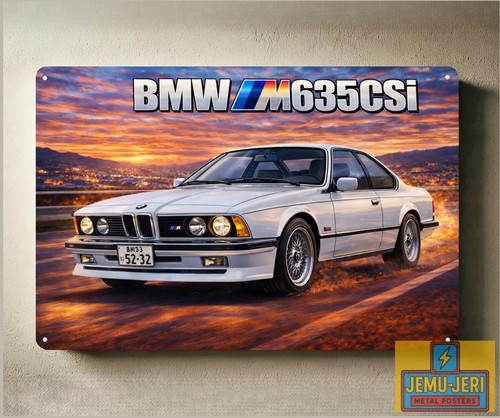Poster metallo per auto bmw - poster,