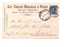 CAV. CESARE REDAELLI E FIGLIO BESANA BRIANZA Monza Milano vg. da Perego Lecco