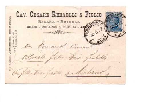 Cav cesare redaelli figlio - redaelli, e