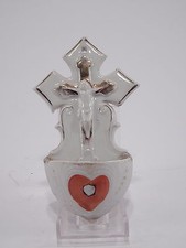 ANTICA ACQUASANTIERA PORCELLANA BISCUIT VIEUX PARIS BENITIER ANTIQUE HOLY FONT