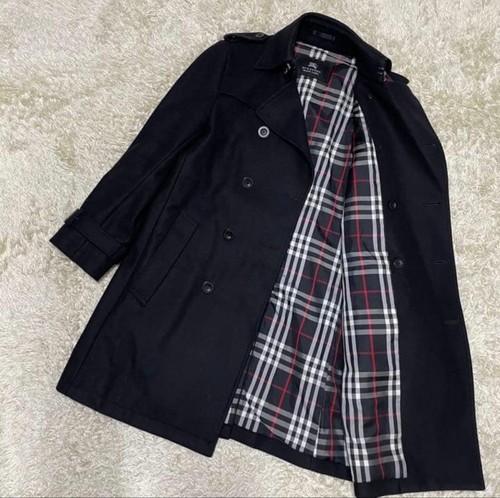 Burberry black label trench - black,