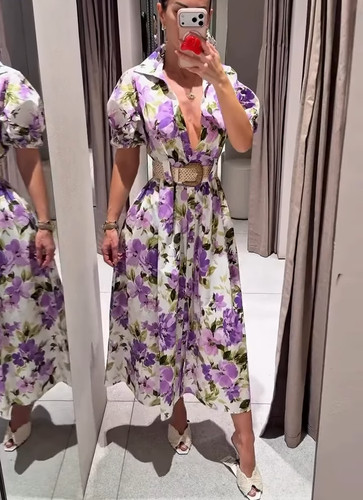 Abito midi donna zara - midi,