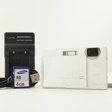 Fujifilm Finepix Z250fd bianco con scheda SDHC da 4 GB fotocamera digitale dal Giappone #8136