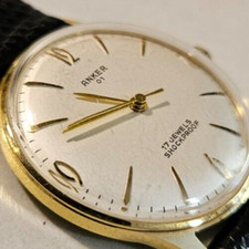 Orologio Vintage Uomo "ANKER" 1964 German Mechanic manuale Cal. Parrenin 60A 17J