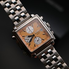 SEIKO Cronografo SQ100 Tank Salmon Quadrante Monaco RARO