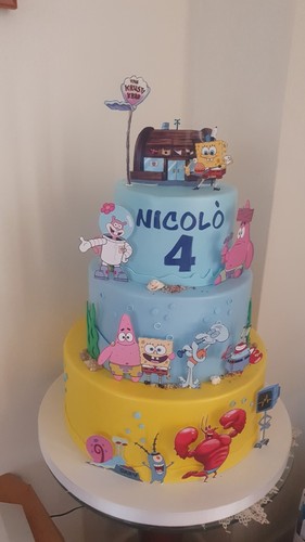 Torta finta spongibob - torta,